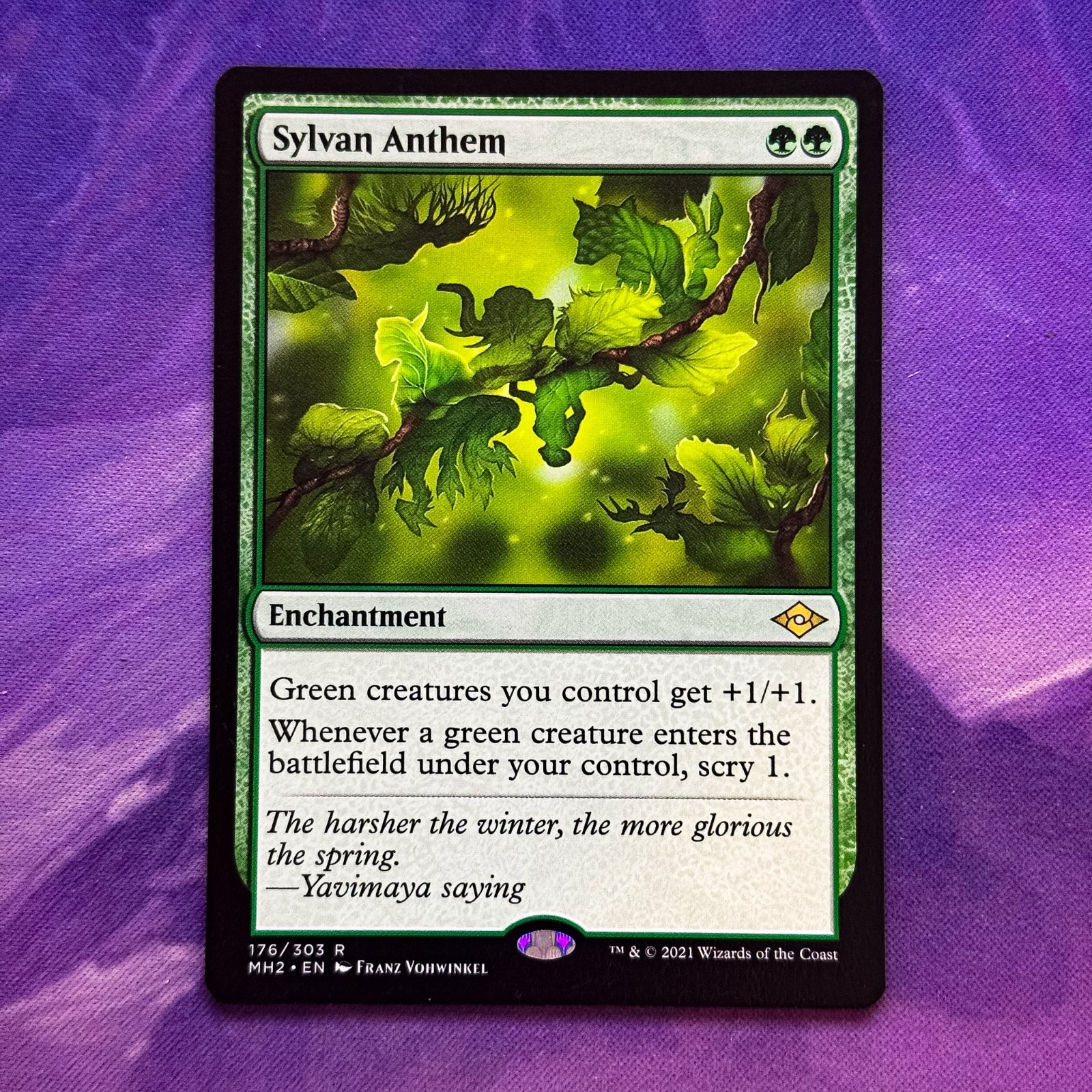 Sylvan Anthem MTG MH2 176 Modern Horizons 2 0176 176/303 Green Squirrel Card