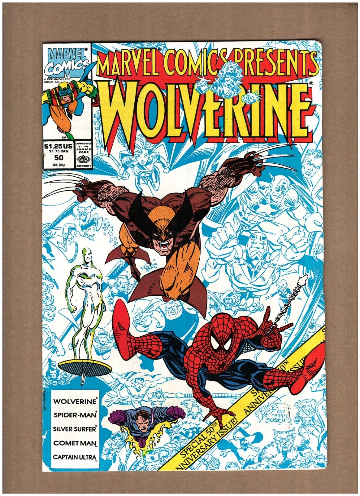 Marvel Comics Presents #50 Wolverine Spider-man Silver Surfer 1990 VF+ 8.5