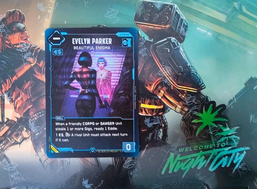 Evelyn Parker Beautiful Enigma - Cyberpunk TCG Beta - Welcome to Night City Evelyn Parker Beautiful Enigma - Cyberpunk TCG Beta - Welcome to Night City
