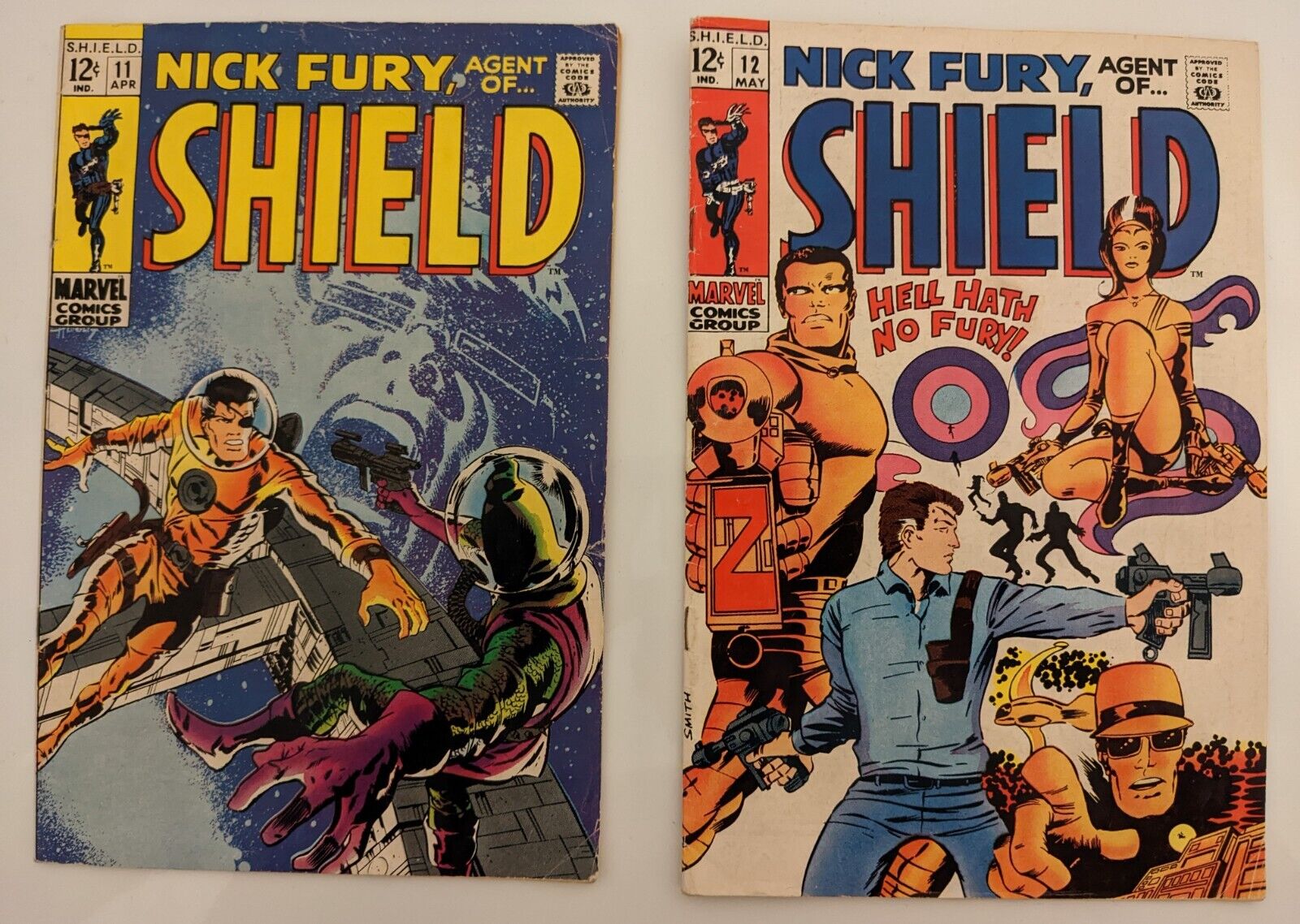 NICK FURY AGENT OF SHIELD S.H.I.E.L.D.  #11 and #12 1969