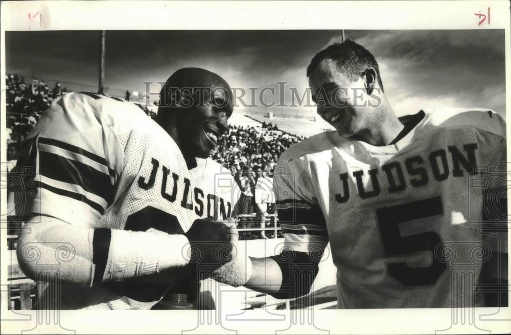 1993 Press Photo Jerod Douglas & Clint Rutledge, Floyd Casey Stadium, Waco