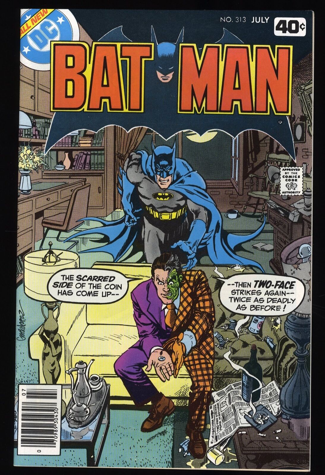 Batman #313 NM- 9.2 Garcia-Lopez Two-Face Cover 1st App. Tim Fox DC Comics