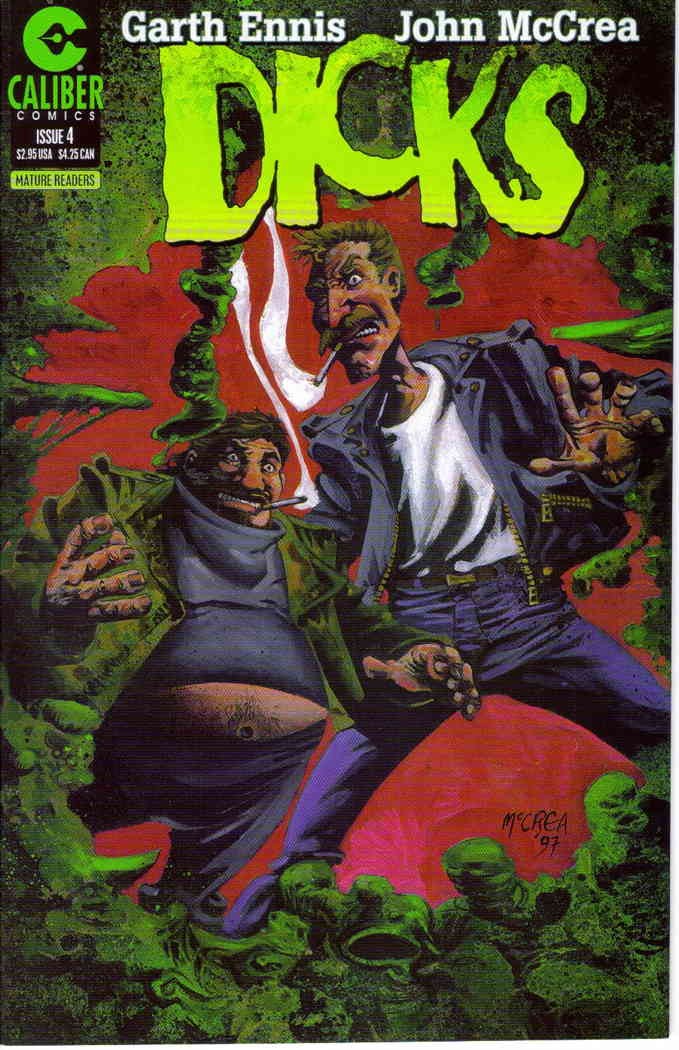 Dicks #4 VF/NM; Caliber | Garth Ennis Last Issue - w/Bag+Board