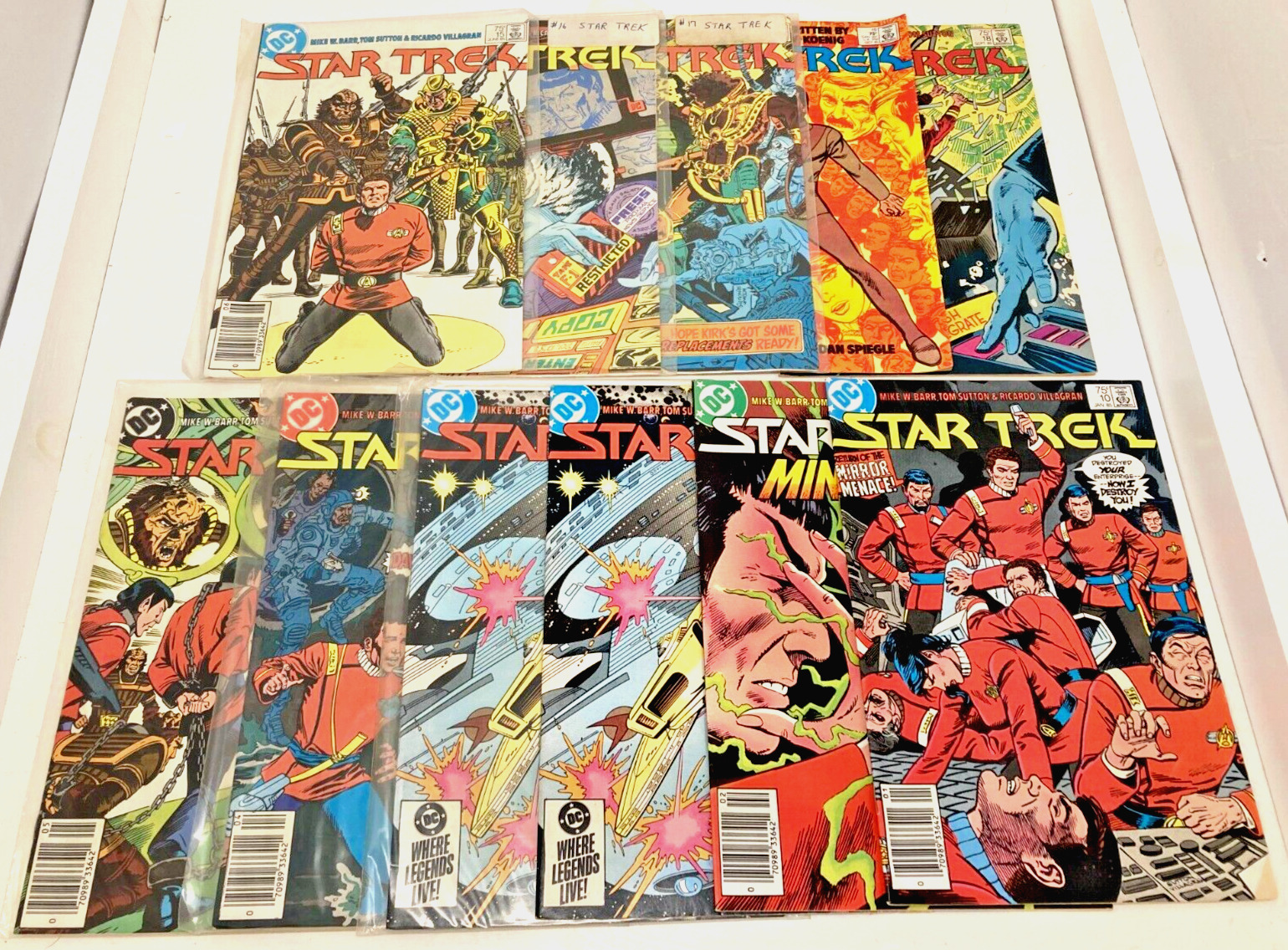 DC COMICS Star Trek Lot of 20 Issues  1980's Series No. 1 thru No. 19 Good
