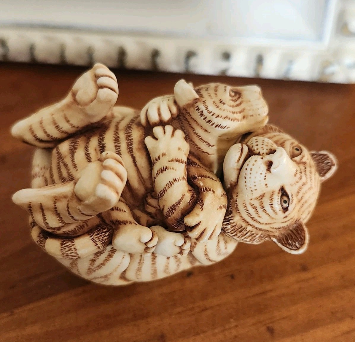 ☆ 1993 HARMONY KINGDOM ☆ Of the Same Stripe ☆ Trinket Box Made in UK ☆ ☆ 1993 HARMONY KINGDOM ☆ Of the Same Stripe ☆ Trinket Box Made in UK ☆