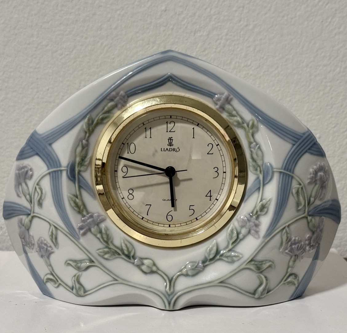 LLADRO 5655 Segovia CLOCK Diamantino Collection Retired Porcelain ORIGINAL BOX LLADRO 5655 Segovia CLOCK Diamantino Collection Retired Porcelain ORIGINAL BOX