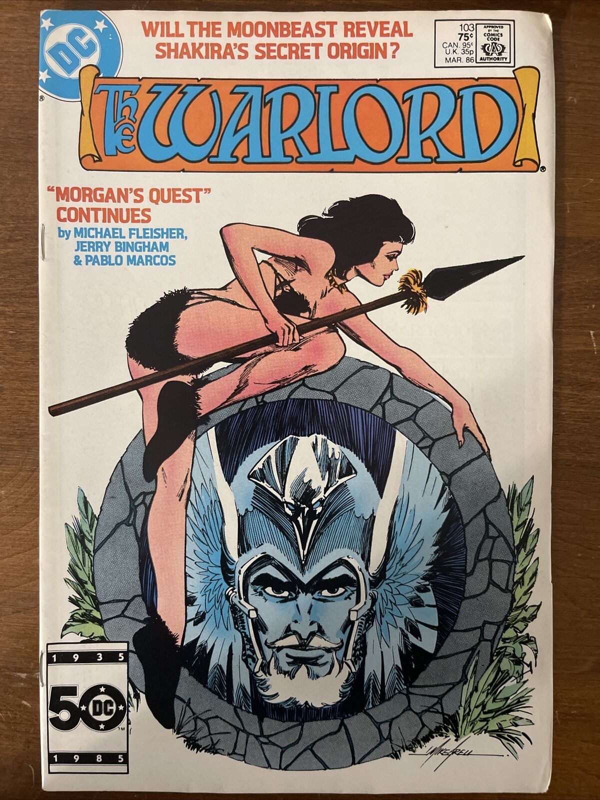The Warlord #103 March 1985 DC Comic