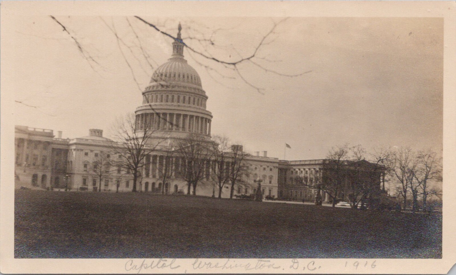 Real Photo ** Washington DC View of Capitol Building 1916 Real Photo ** Washington DC View of Capitol Building 1916