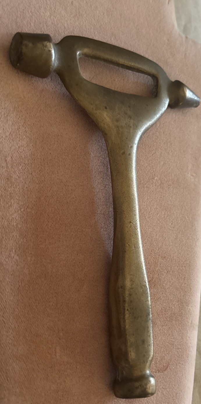 VTG Solid Brass tool Bar Opener Ice Breaker Hammer 1960-70’s VTG Solid Brass tool Bar Opener Ice Breaker Hammer 1960-70’s