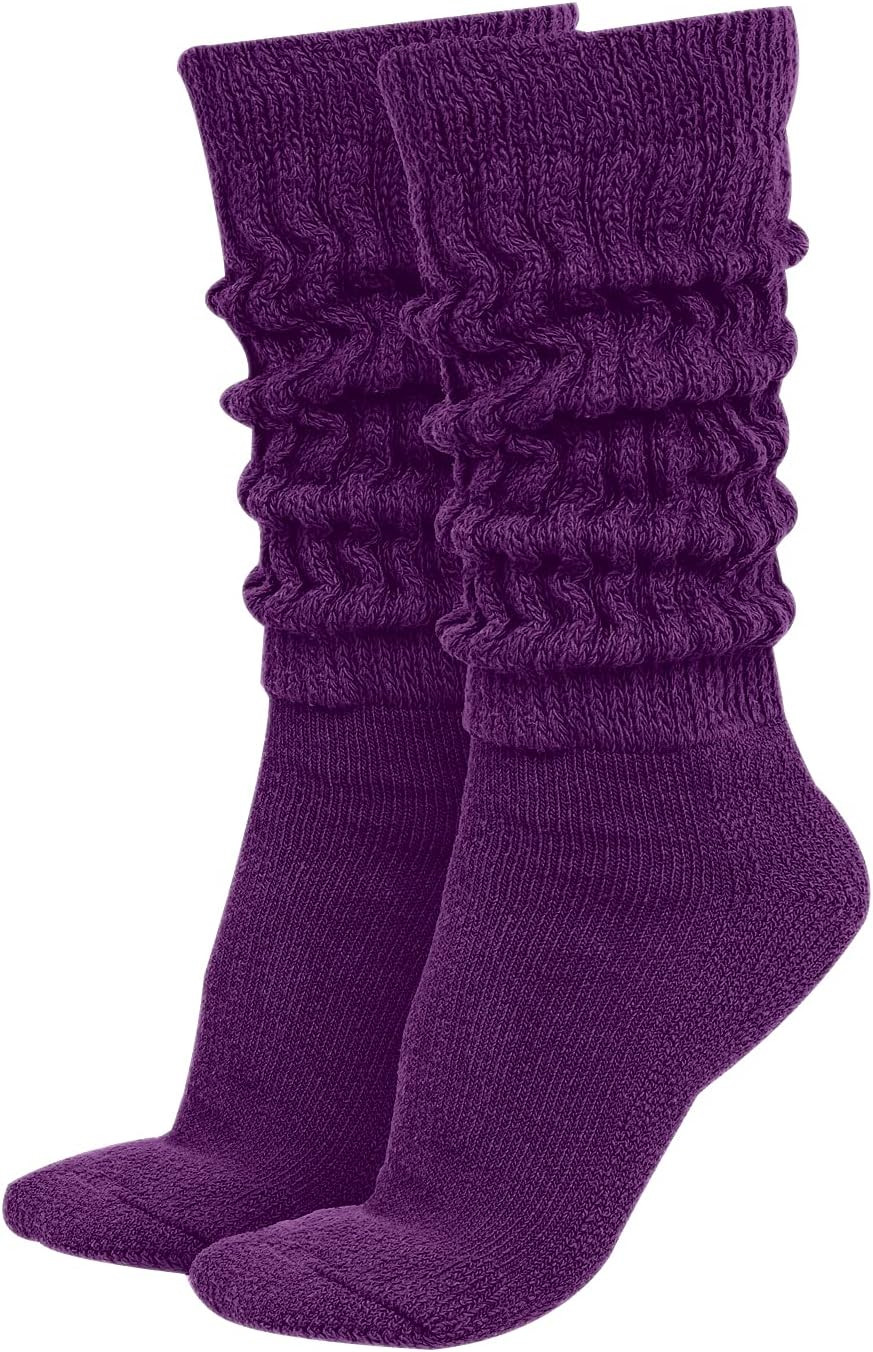 MDR Distributors MDRE Women’s Extra Long & Heavy Slouch Socks – 9-11, Purple MDR Distributors MDRE Women’s Extra Long & Heavy Slouch Socks – 9-11, Purple