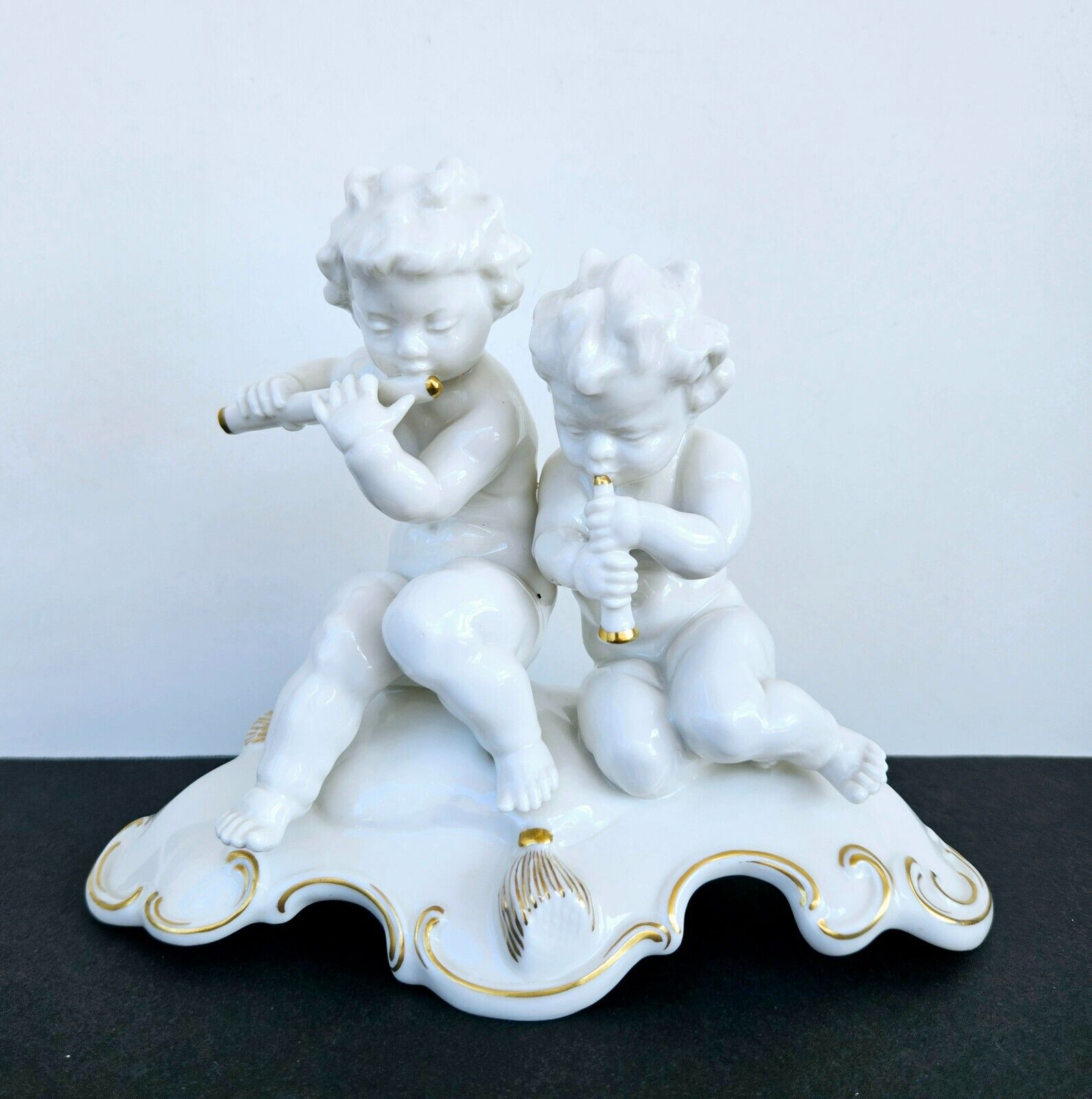 Hutschenreuther Vintage Porcelain Figurine Naughty Cherubs musicians Karl Tutter