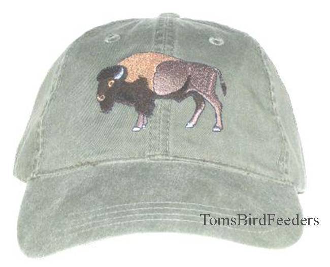 Bison Buffalo Embroidered Cotton Cap NEW 