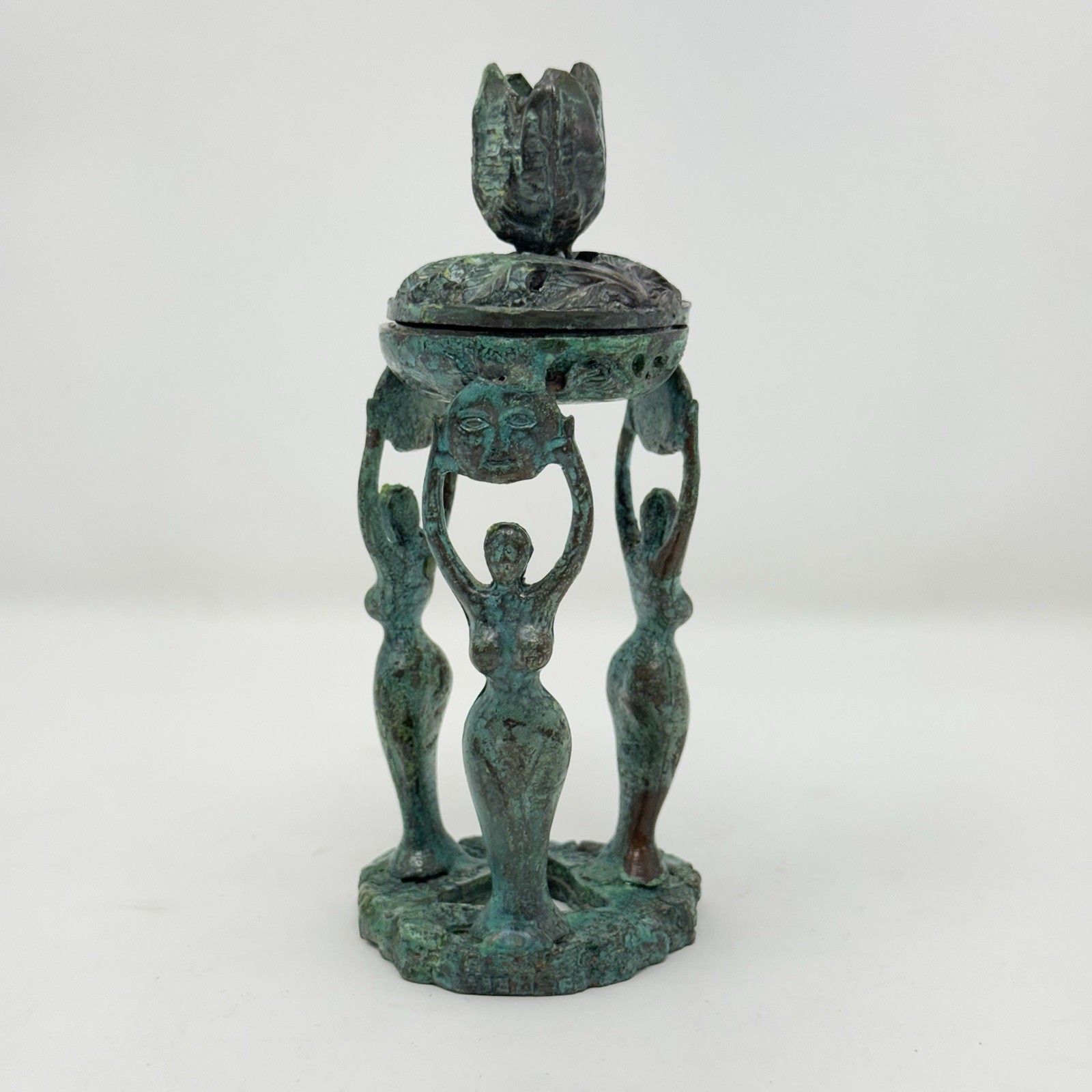 Rare vintage Bronze Incense Burner