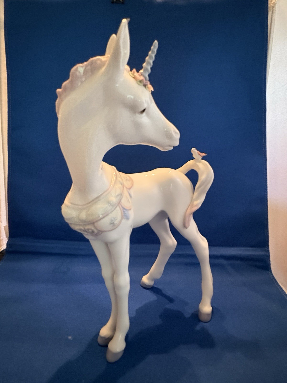 LLADRO Unicorn and Figurine With a Friend Rare Last one LLADRO Unicorn and Figurine With a Friend Rare Last one