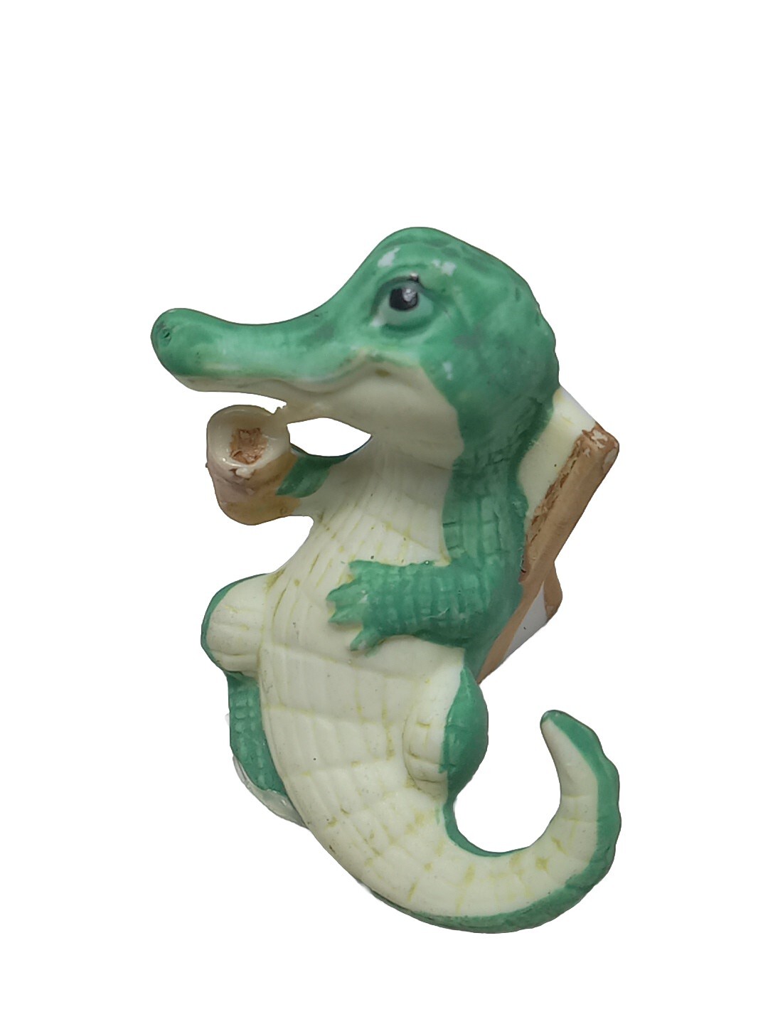 Vtg - George Good - Designed By Freeman - Miniature Alligator On Beach Chair. 