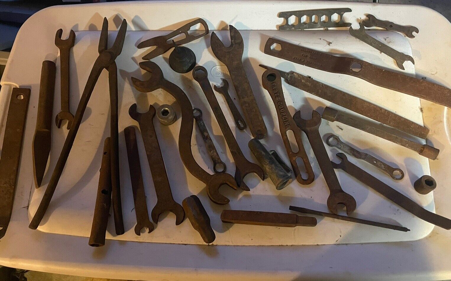 Vintage Ford Unbranded Model A-T  25+ Piece Antique Tool Lot Wrenches Etc….