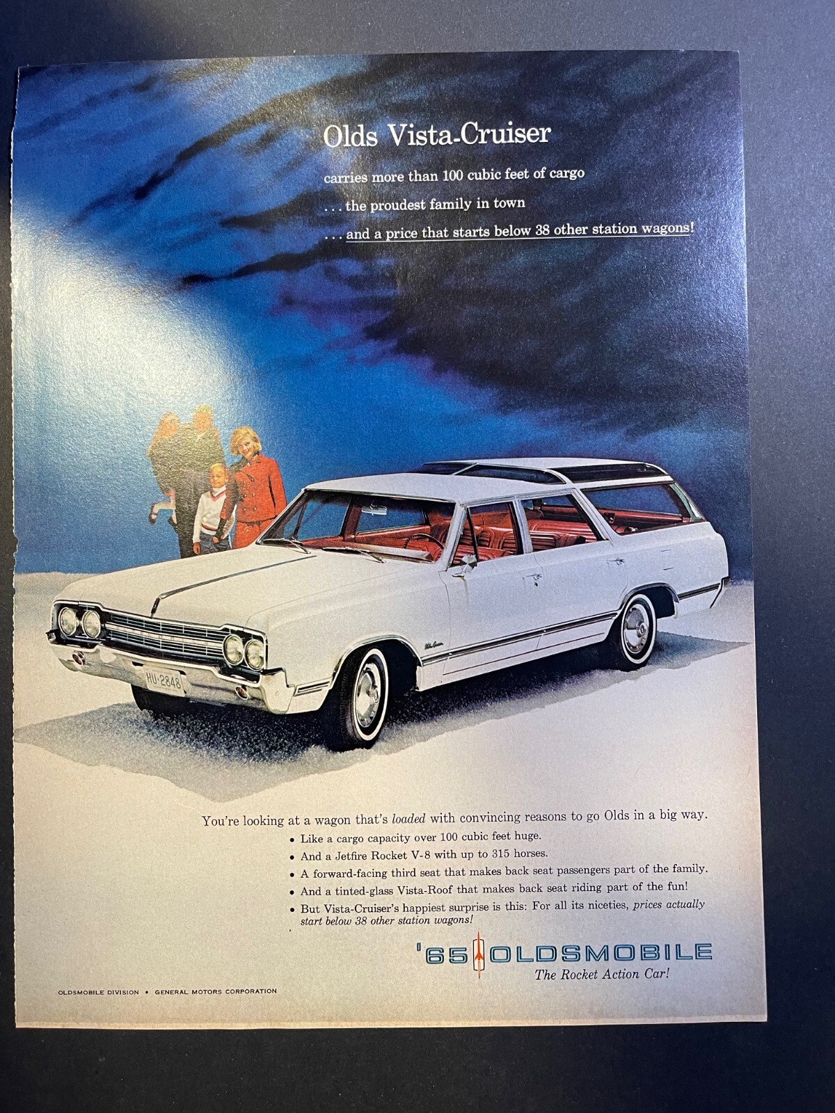 Vintage Magazine Advertisement 1965 Oldsmobile Vista Cruiser Vintage Magazine Advertisement 1965 Oldsmobile Vista Cruiser