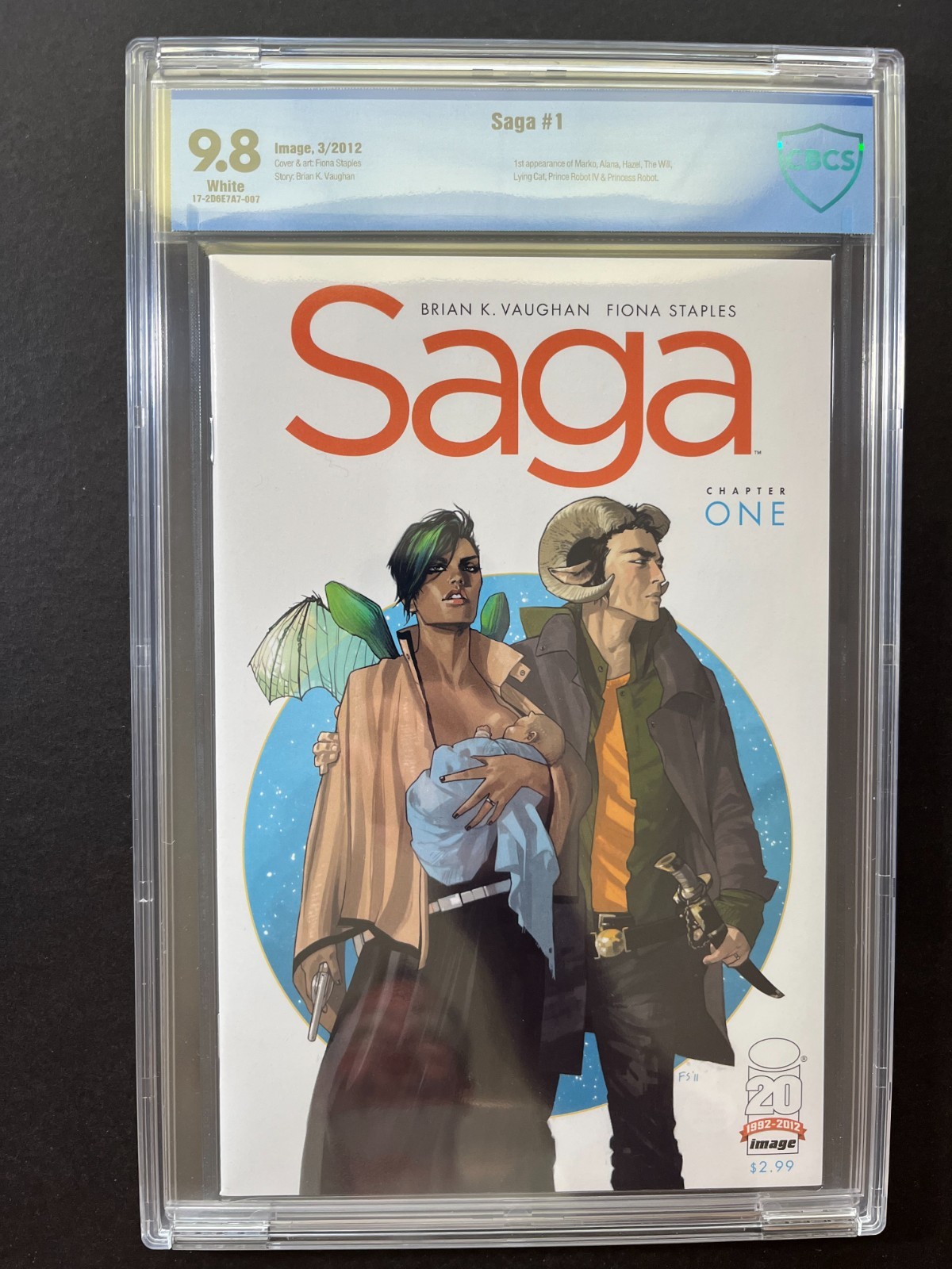 SAGA #1 *CBCS 9.8* (IMAGE, 2012) BRIAN K. VAUGHAN FIONA STAPLES LIKE CGC SAGA #1 *CBCS 9.8* (IMAGE, 2012) BRIAN K. VAUGHAN FIONA STAPLES LIKE CGC
