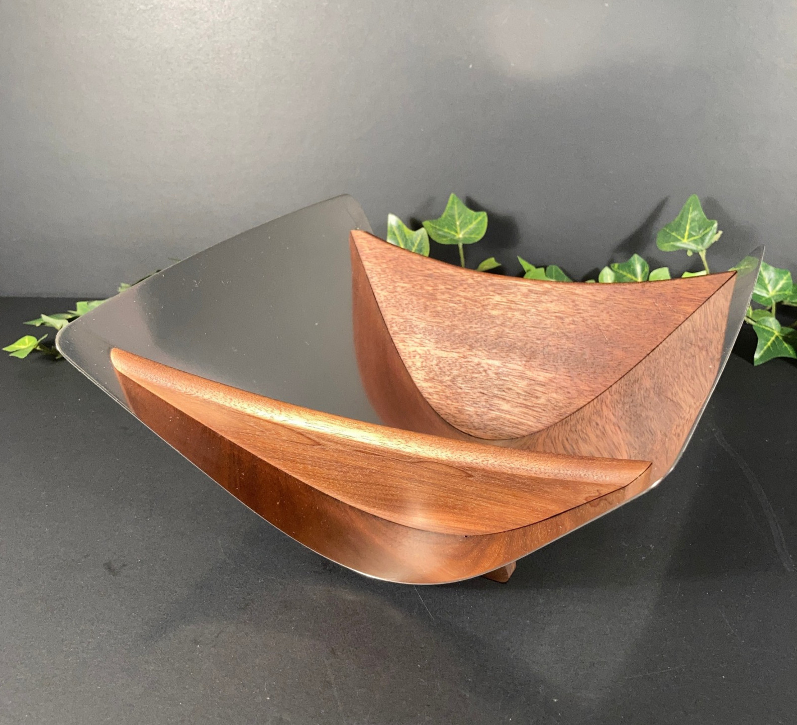 Vtg 1950s Kalmar Fruit Bowl Stainless Arthur Salm Sweden Mid Century Modern