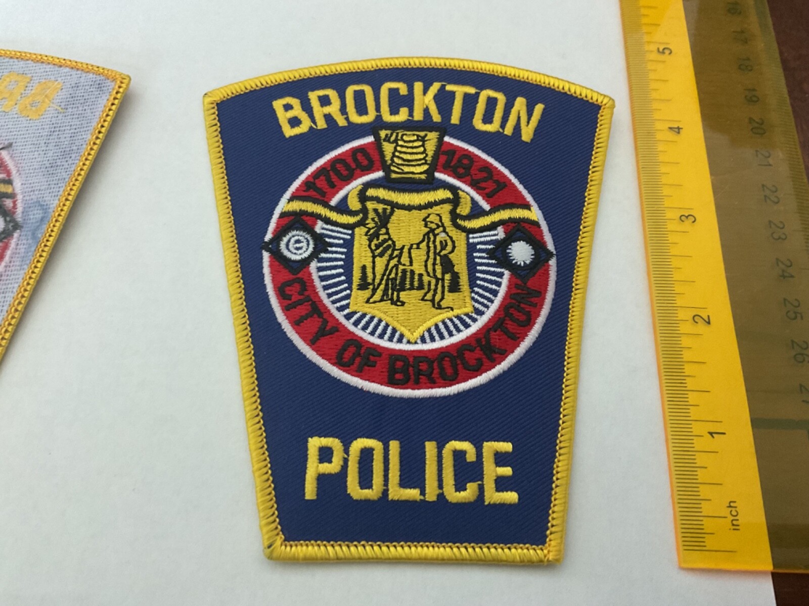Brockton Police Massachusetts collectible patches New Current Style Full Size.