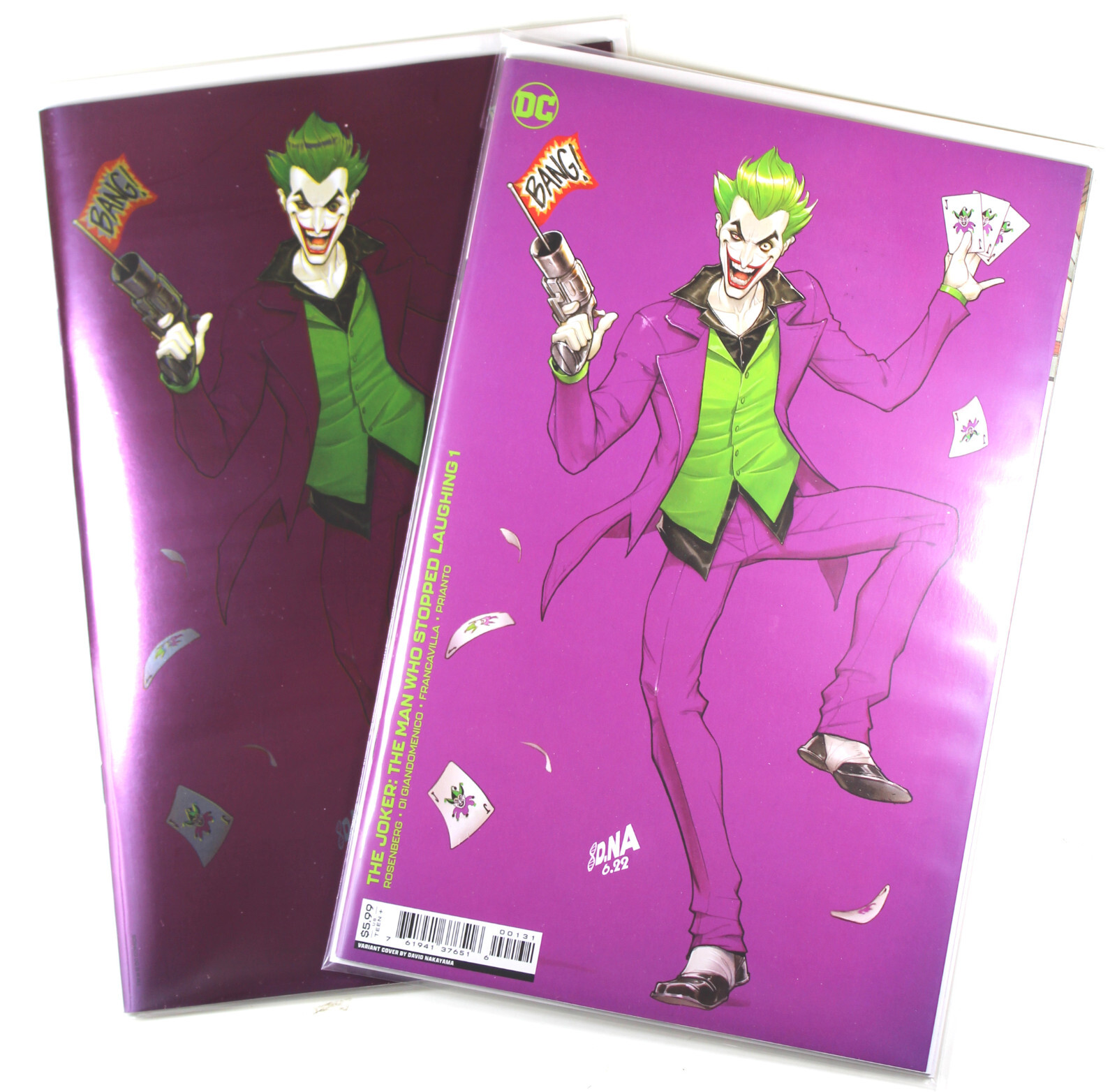 JOKER: THE MAN WHO STOPPED LAUGHING #1 (DAVID NAKAYAMA COVER C & FOIL D SET)