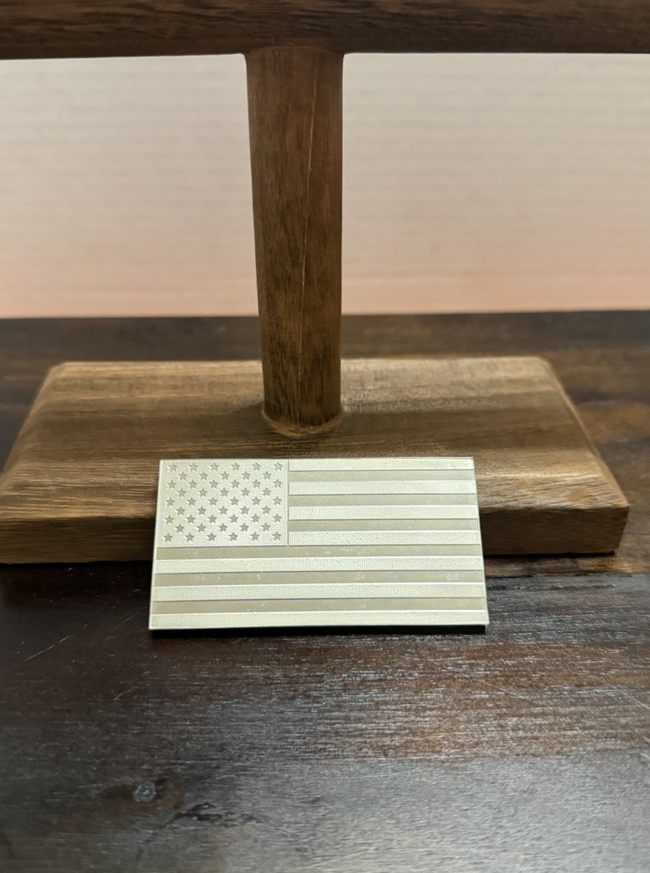 Franklin Mint “27th U.S. Flag”-Hawaii- 1408 Gr Sterling Silver Ingot 1974 🔥