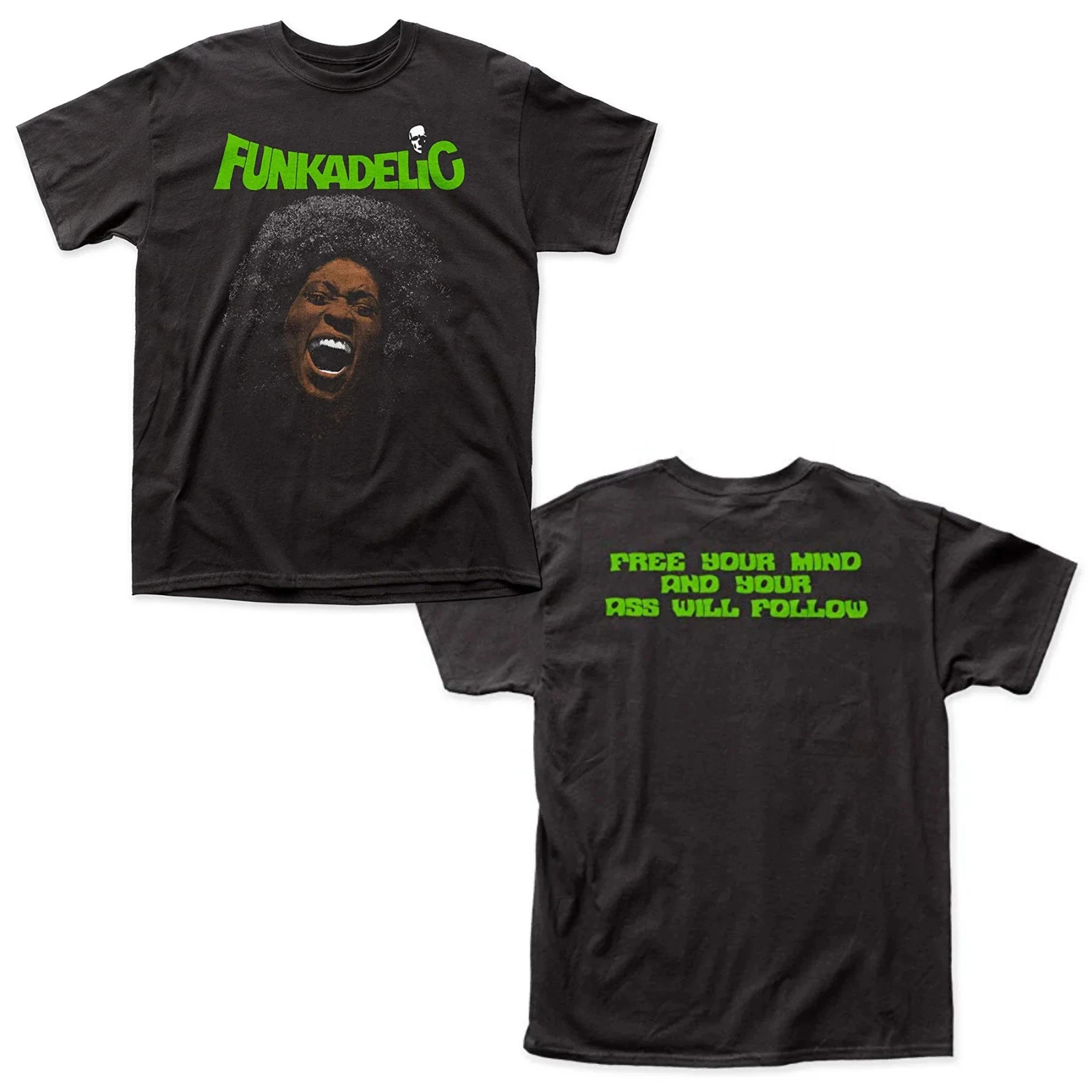 2 Sides Funkadelic Free Your Mind Shirt Black Cottn S-5XL K1813