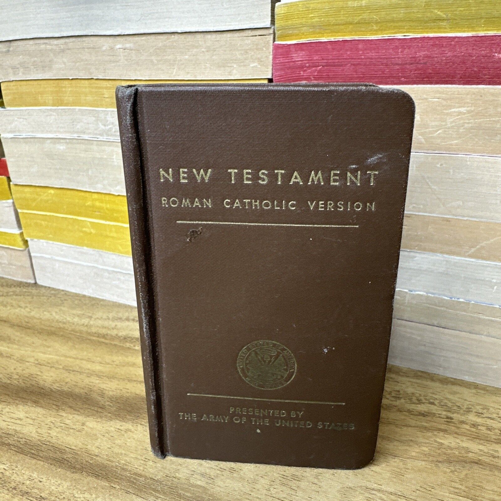 1943 WWII New Testament Bible  Roman Catholic Version  Presented by US Army