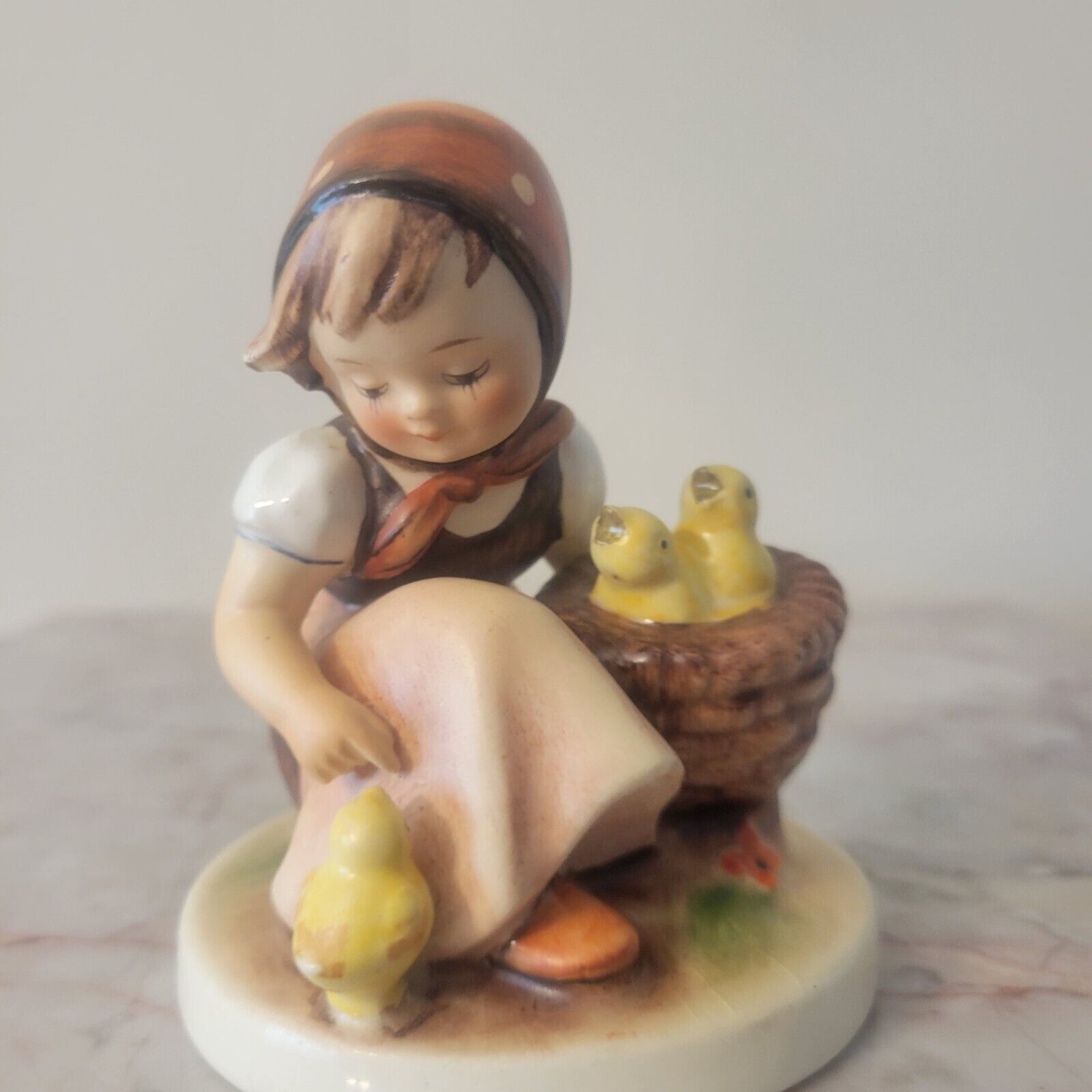 Vintage Goebel Hummel CHICK GIRL Girl with Chicks Figurine 57/0, 3.75”