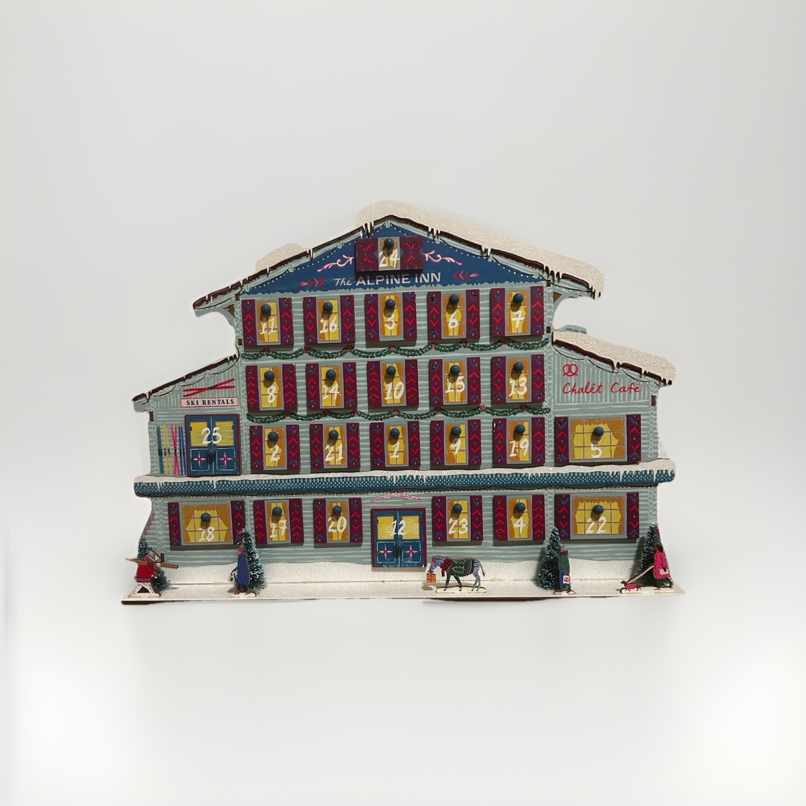 NEW ANTHROPOLOGIE GEORGE & VIV ALPINE SKI CHALET HOUSE LODGE ADVENT CALENDAR NEW ANTHROPOLOGIE GEORGE & VIV ALPINE SKI CHALET HOUSE LODGE ADVENT CALENDAR