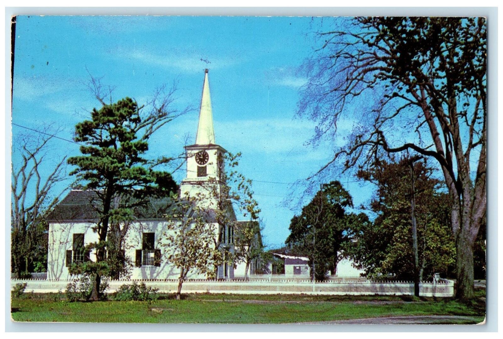 c1950's The Congregational Church Building West Tisbury Massachusetts Postcard