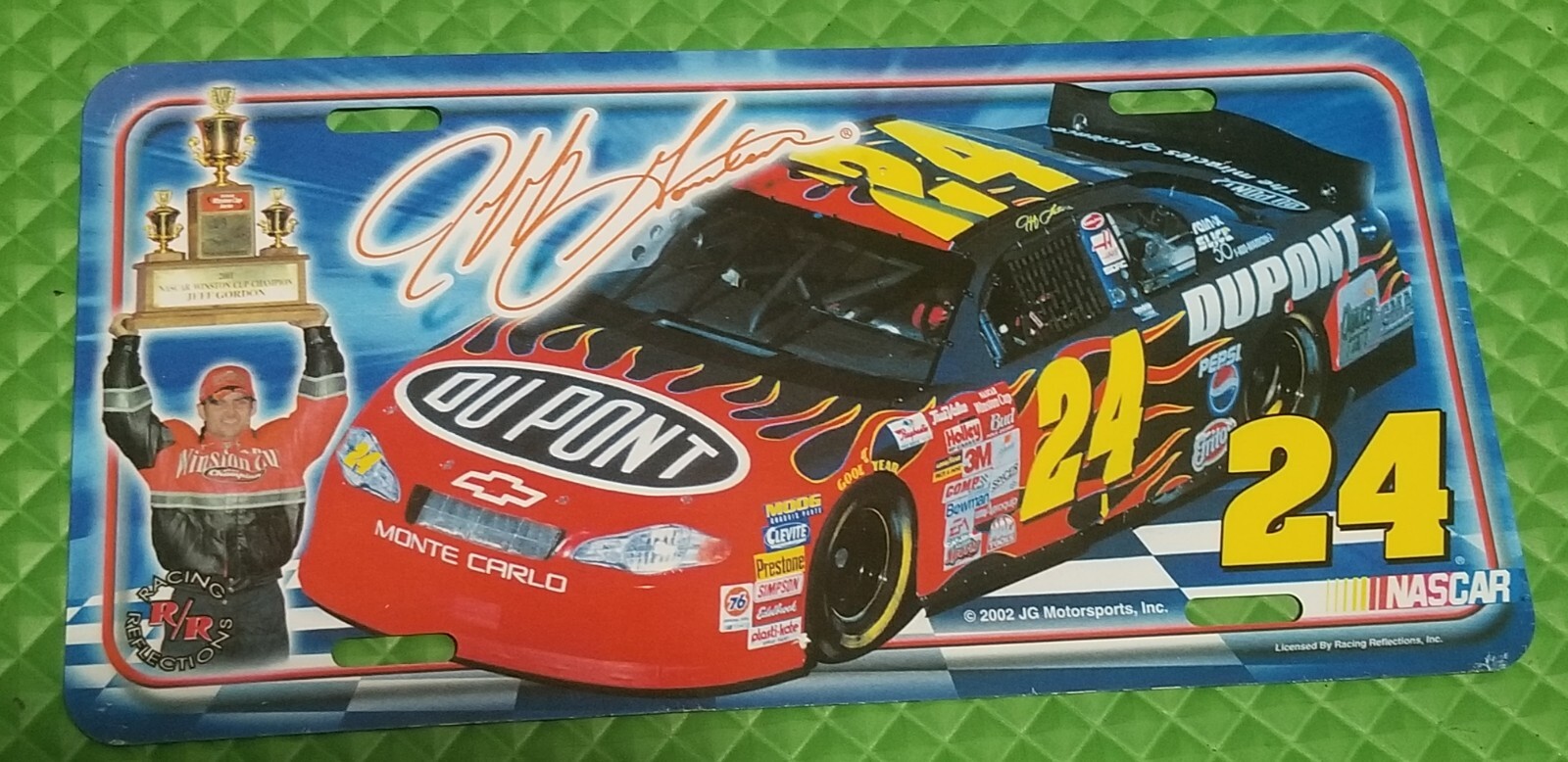 Jeff Gordon 2001 Nascar Champion License Plate