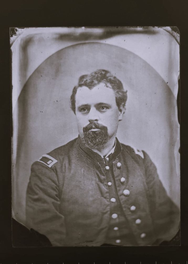 2-1860s Civil War Glass Negatives ,Prendergast Bros St Paul MN