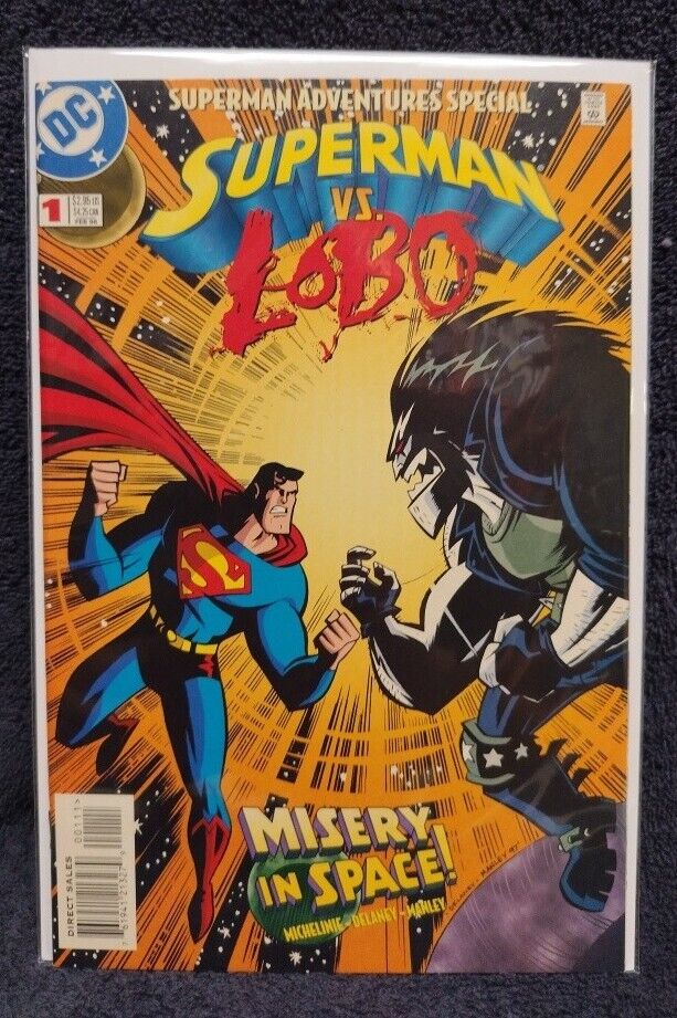 Superman Adventures Special #1 Superman vs Lobo 1998 DC We Combine Shipping B&B