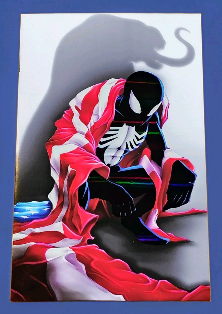 Jessica Short SDCC Symbiote Suit Spider-Man Embossed Foil Venom Homage #25/60 