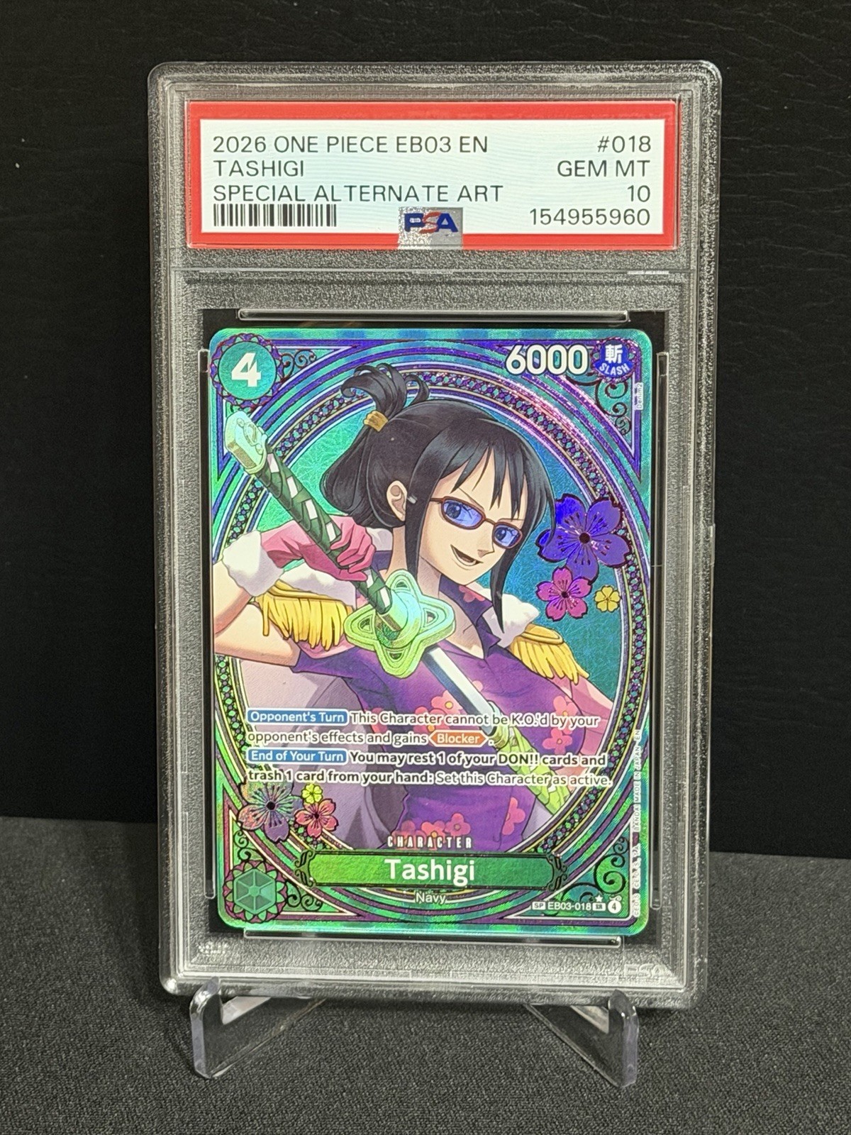 2026 ONE PIECE EB03-EXTRA BOOSTER -ONE PIECE HEROINES EDITION- TASHIGI PSA 10 2026 ONE PIECE EB03-EXTRA BOOSTER -ONE PIECE HEROINES EDITION- TASHIGI PSA 10