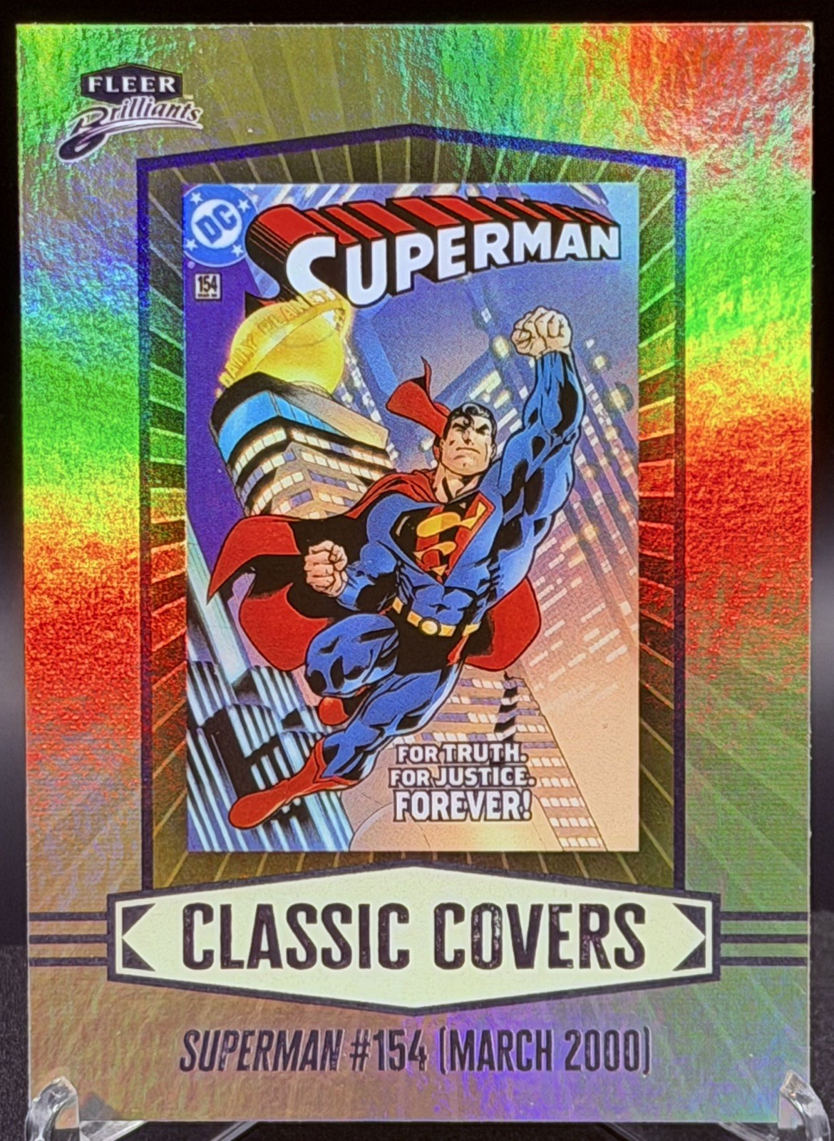 2025 Fleer Brilliants Superman #CC-13 SUPERMAN #154 (March 2000) Classic Covers