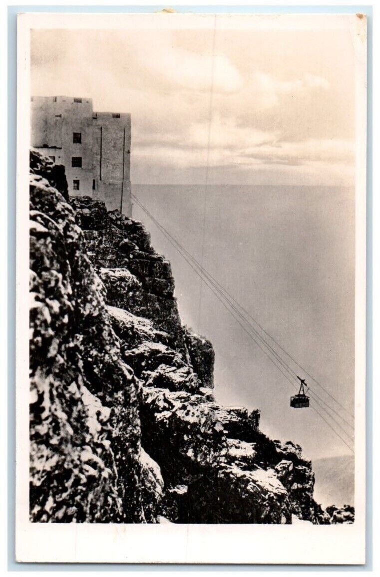 c1940\'s Cable Car Table Mountain Cape Town P.E. Africa RPPC Photo Postcard