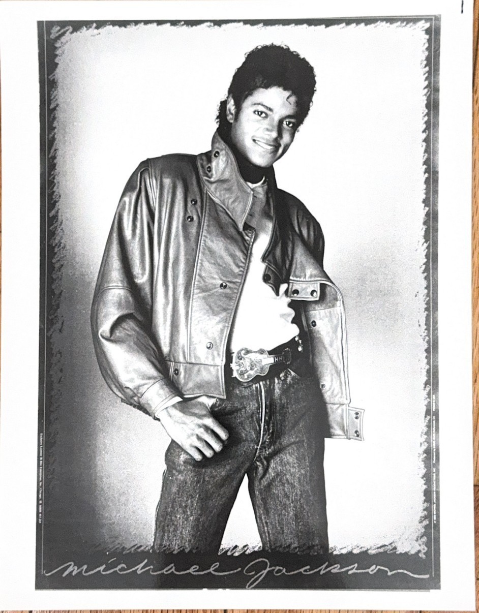 VTG Michael Jackson Promotional 8x10 BW Photo