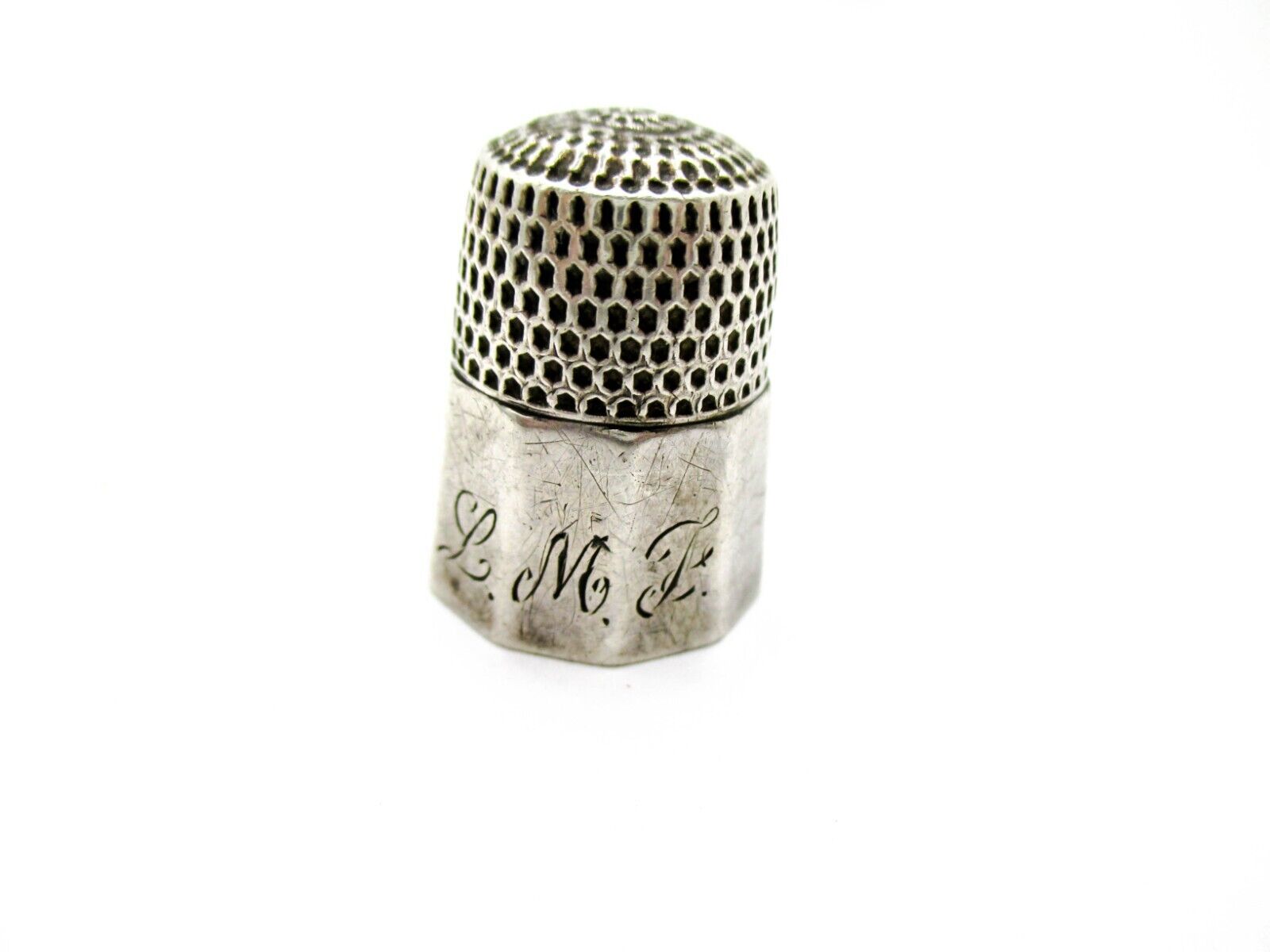 Antique Thimble Sterling Silver Possibly Size 11 Webster Co Mark