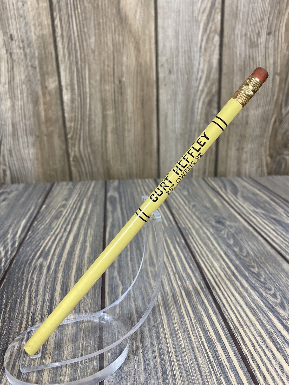 Vintage Curt Heffley Arlington Texas Nationwide Adv Spec Co Unsharpened Pencil