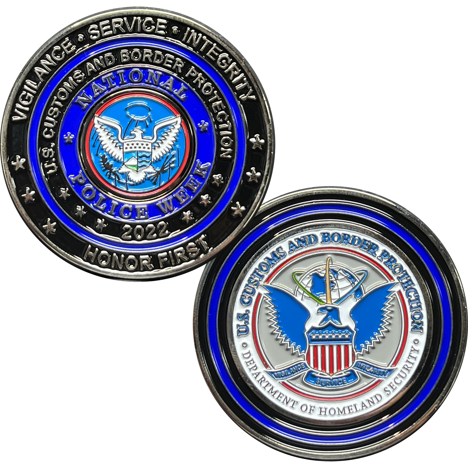 EL9-001B CBP officer Field Ops Commemorative America's Front Line Official Polic