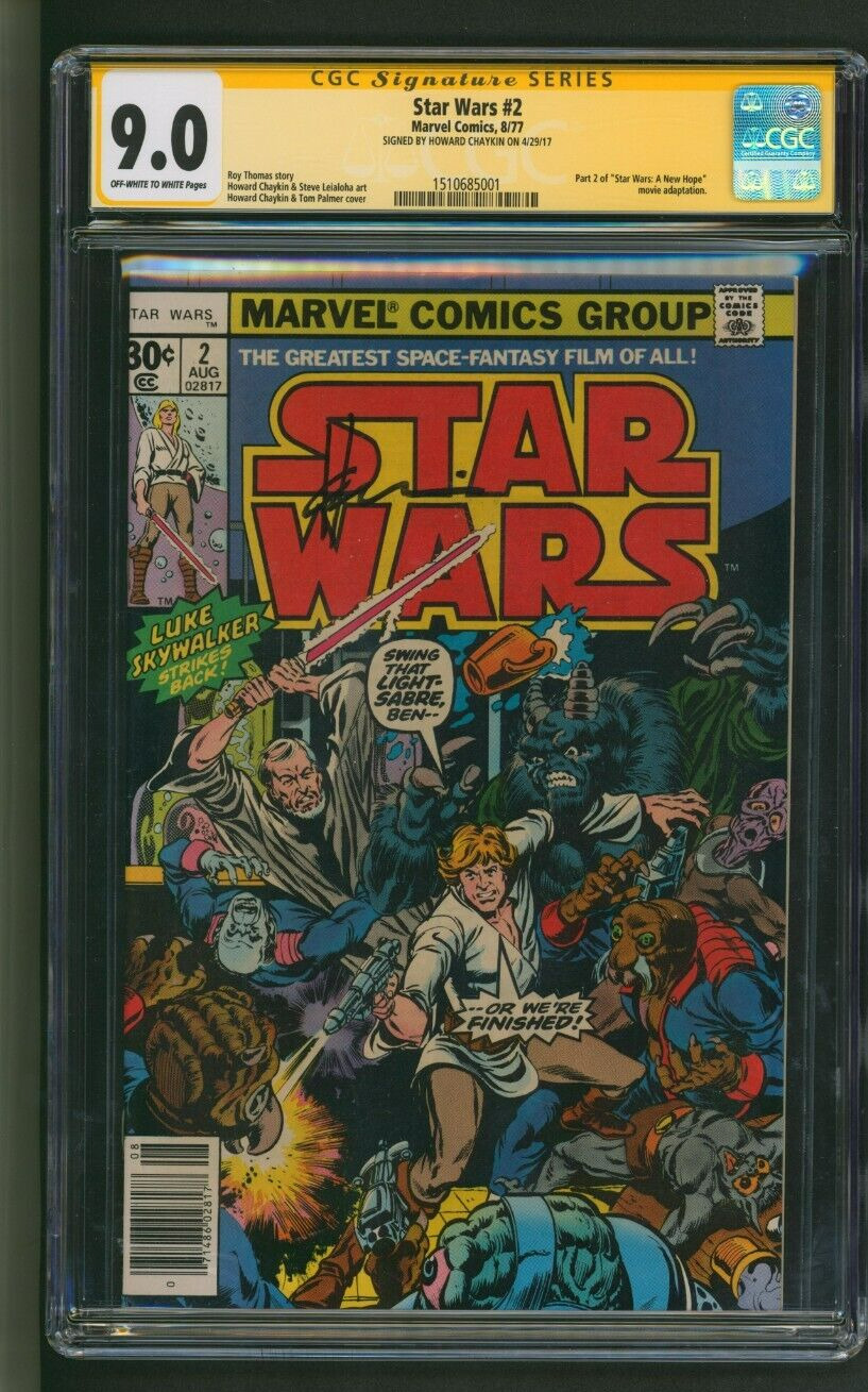 Star Wars #2 1st Printing CGC 9.0 SS Signed by Howard Chaykin Marvel 1977