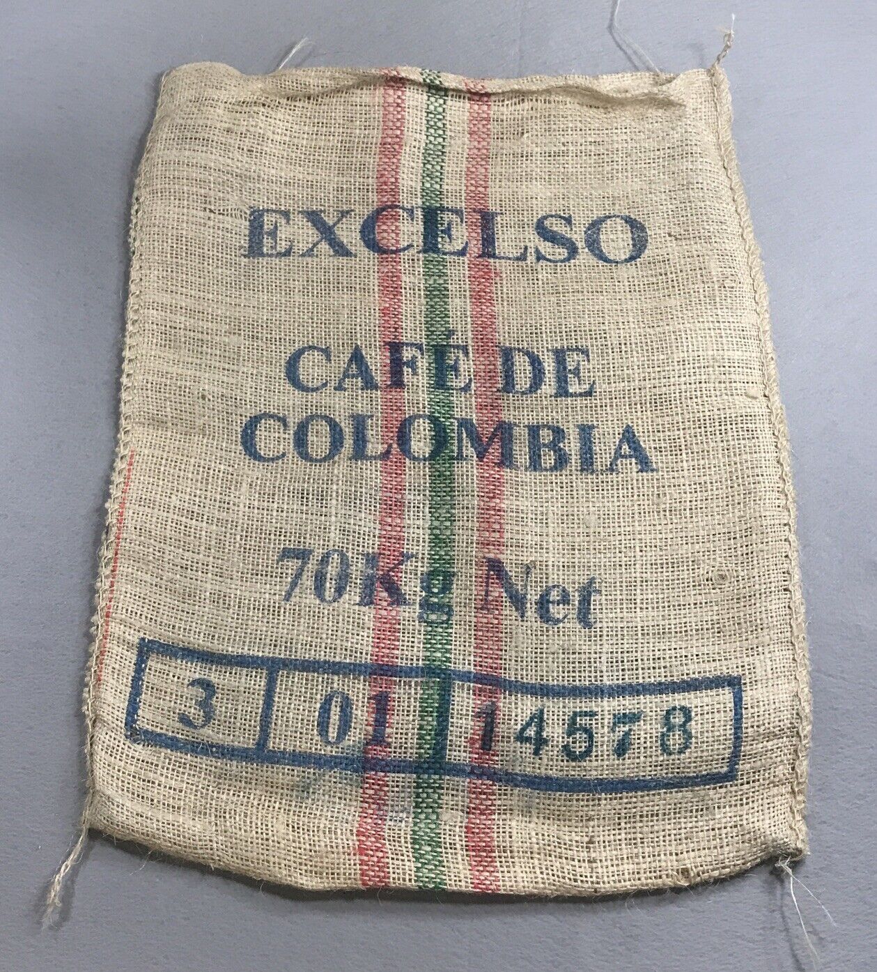 Excelso Café De Colombia Coffee Sack Jute 27x36” Popayán - Colombia Cauca S.A.