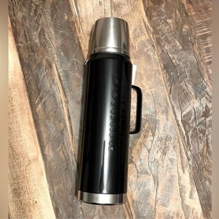 DUNKIN DONUTS Insulated Stainless Steel Travel Tumbler Thermos BLACK