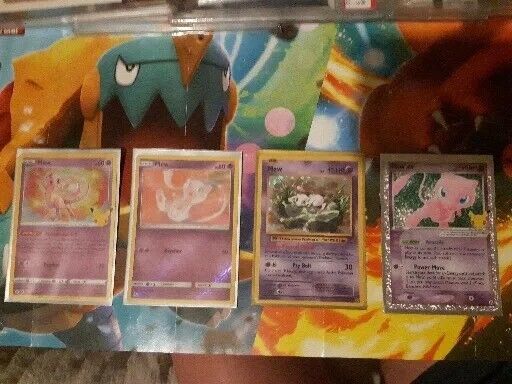 Pokemon Trading Cards X4 Mew