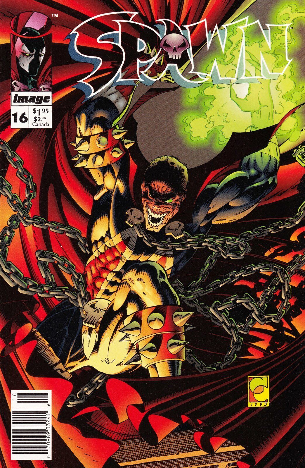 Spawn #16 Newsstand Cover Image