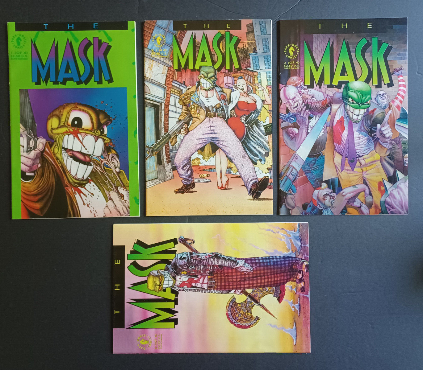 The Mask #1 2 3 & 4 Complete Set - Dark Horse - 1991 - NM