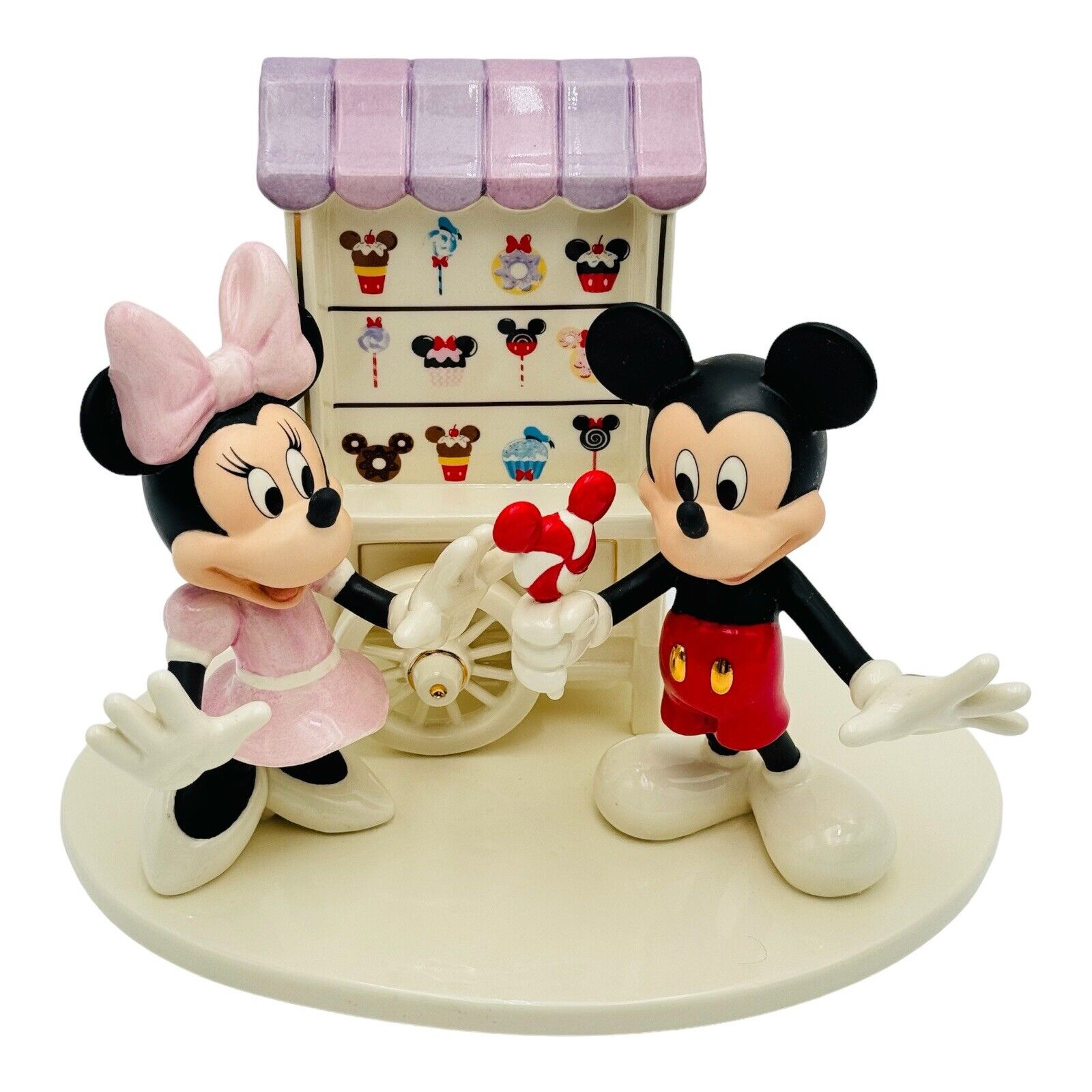 Lenox Disney Sweet Treats With Mickey & Minnie Mouse Figurine 2 Pc Set NEW