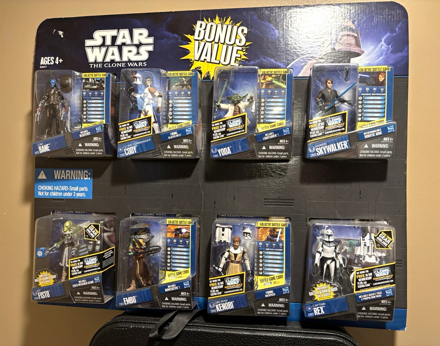 Hasbro Star Wars The Clone Wars Figure Lot: Anakin, Cad Bane, Cody, Rex 2012
